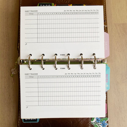 ハビットトラッカーリフィル | ミニ6