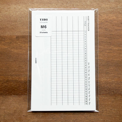 ハビットトラッカーリフィル | ミニ6